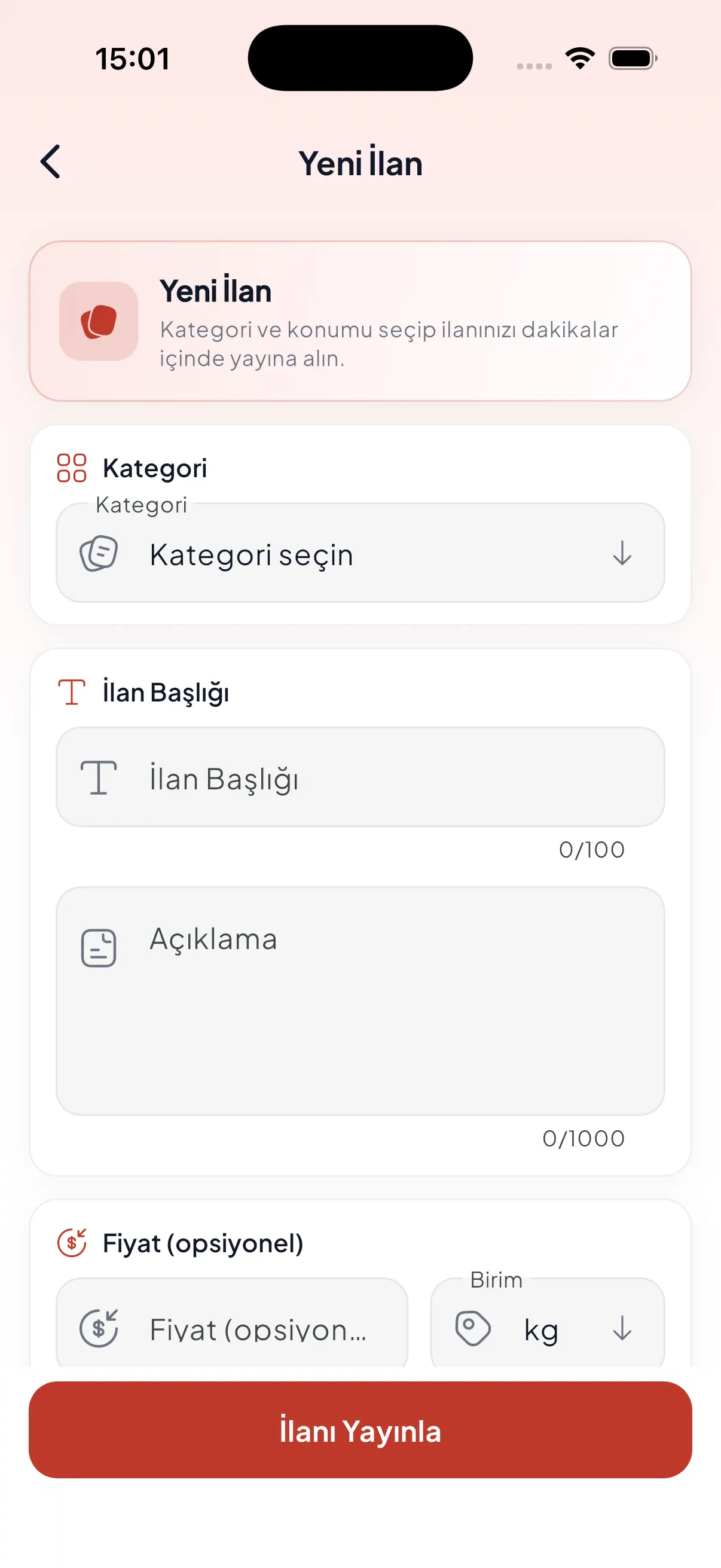 Yeni ilan